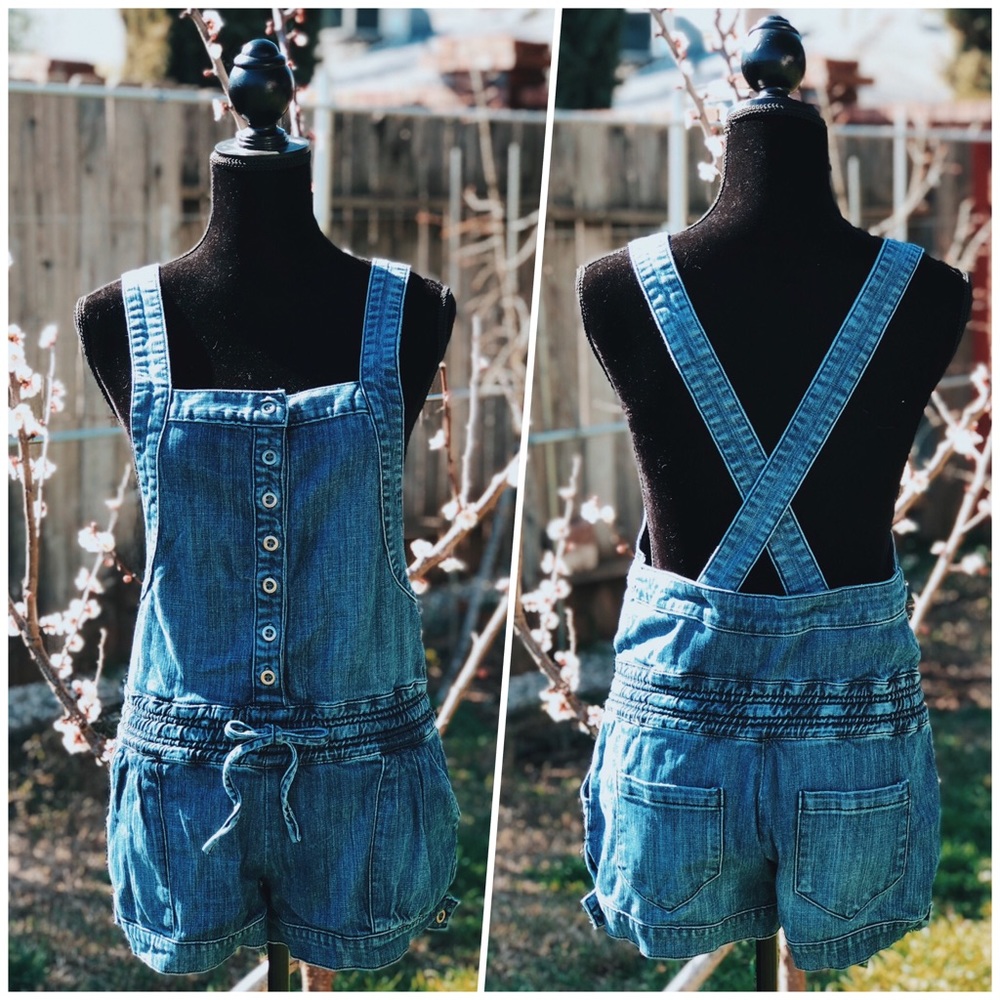 🧵Denim Short Overalls w/Mix&Match Back Straps🧵
